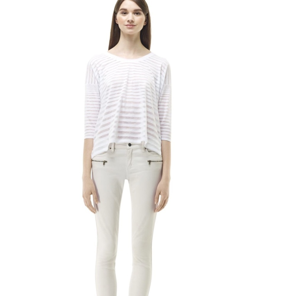 NEW • Club Monaco • Tasha Mint Semi Sheer Top XS